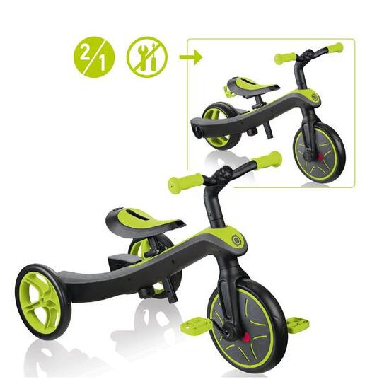 Tricycle/roue pour enfants EXPLORER TRIKE 2in1 vert lime
