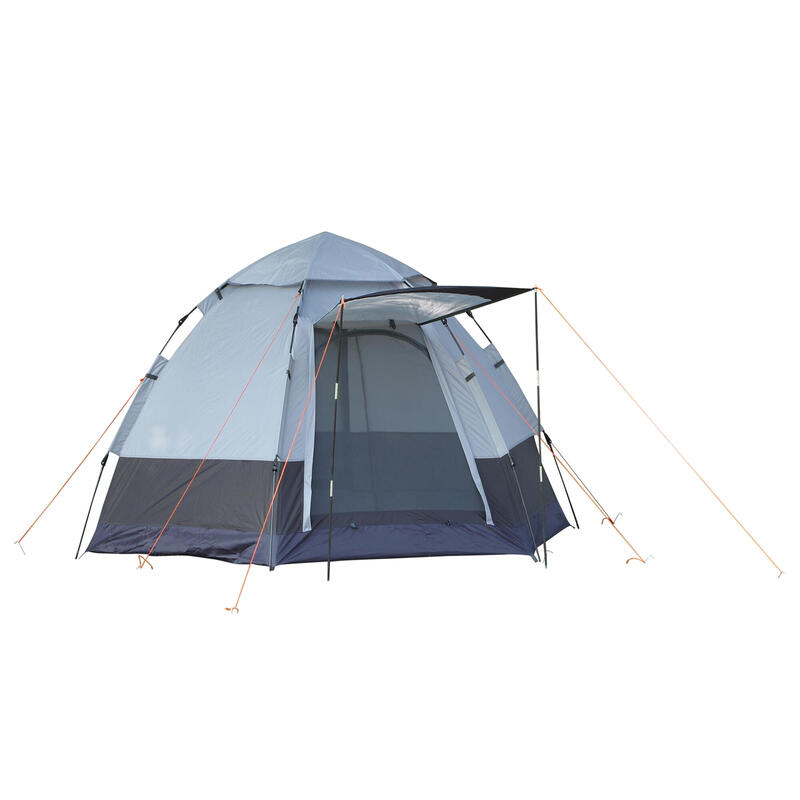 Tienda de Campaña Outsunny 260x260x150 cm Negro y Gris