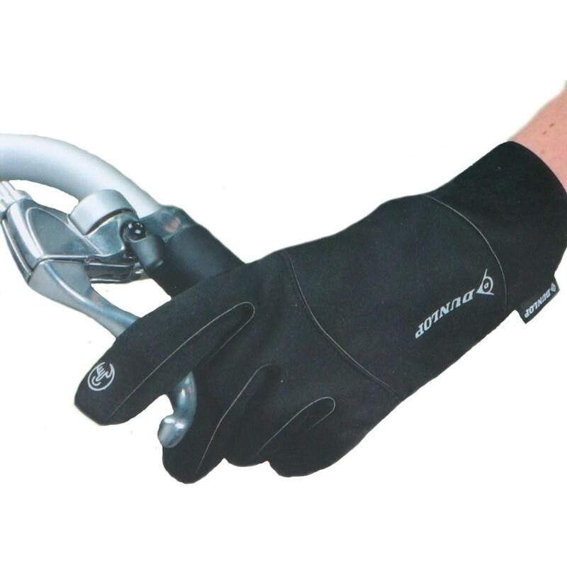 Rękawiczki rowerowe Senior Dunlop ocieplane, touchscreen