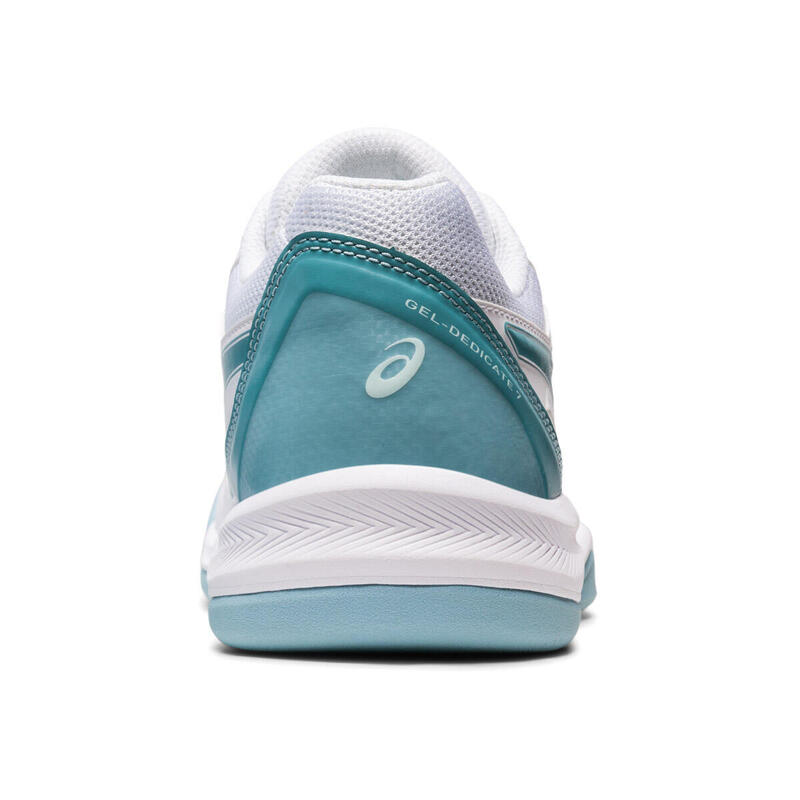 Sapatos Para Mulher Asics Gel-dedicate 7 Indoor 1042a166 103 Brancos E Azuis