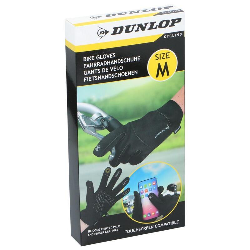 Rękawiczki rowerowe Senior Dunlop ocieplane, touchscreen