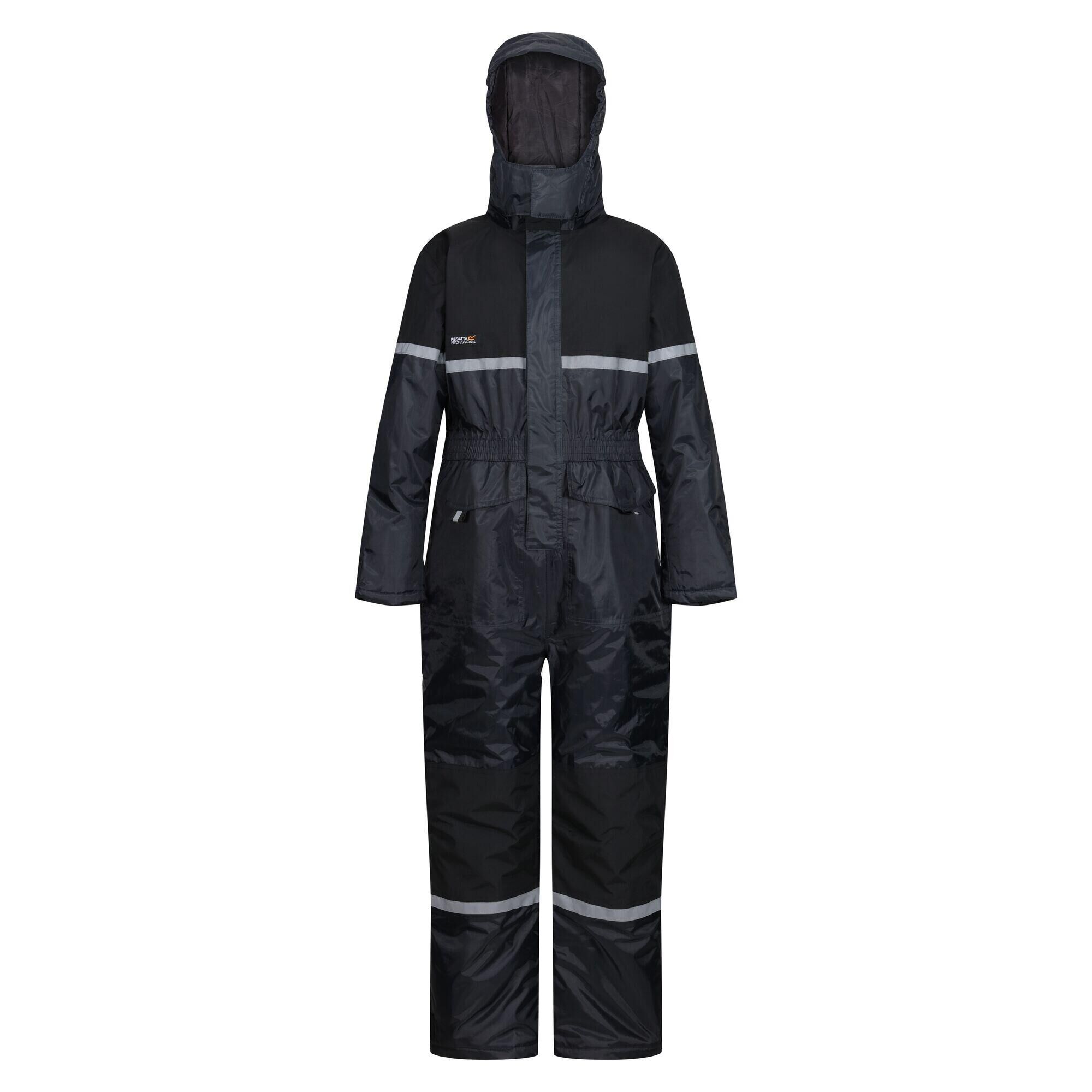 REGATTA Childrens/Kids Rancher Waterproof Jumpsuit (Navy/Black)