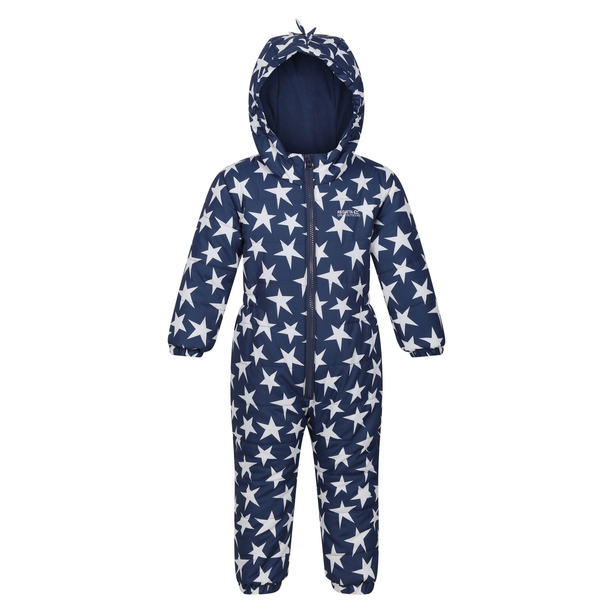 Baby Penrose Stars Puddle Suit Admiral Blue REGATTA Decathlon