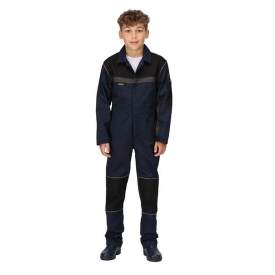Jumpsuit Schnappverschluss für Kinder Marineblau/Schwarz