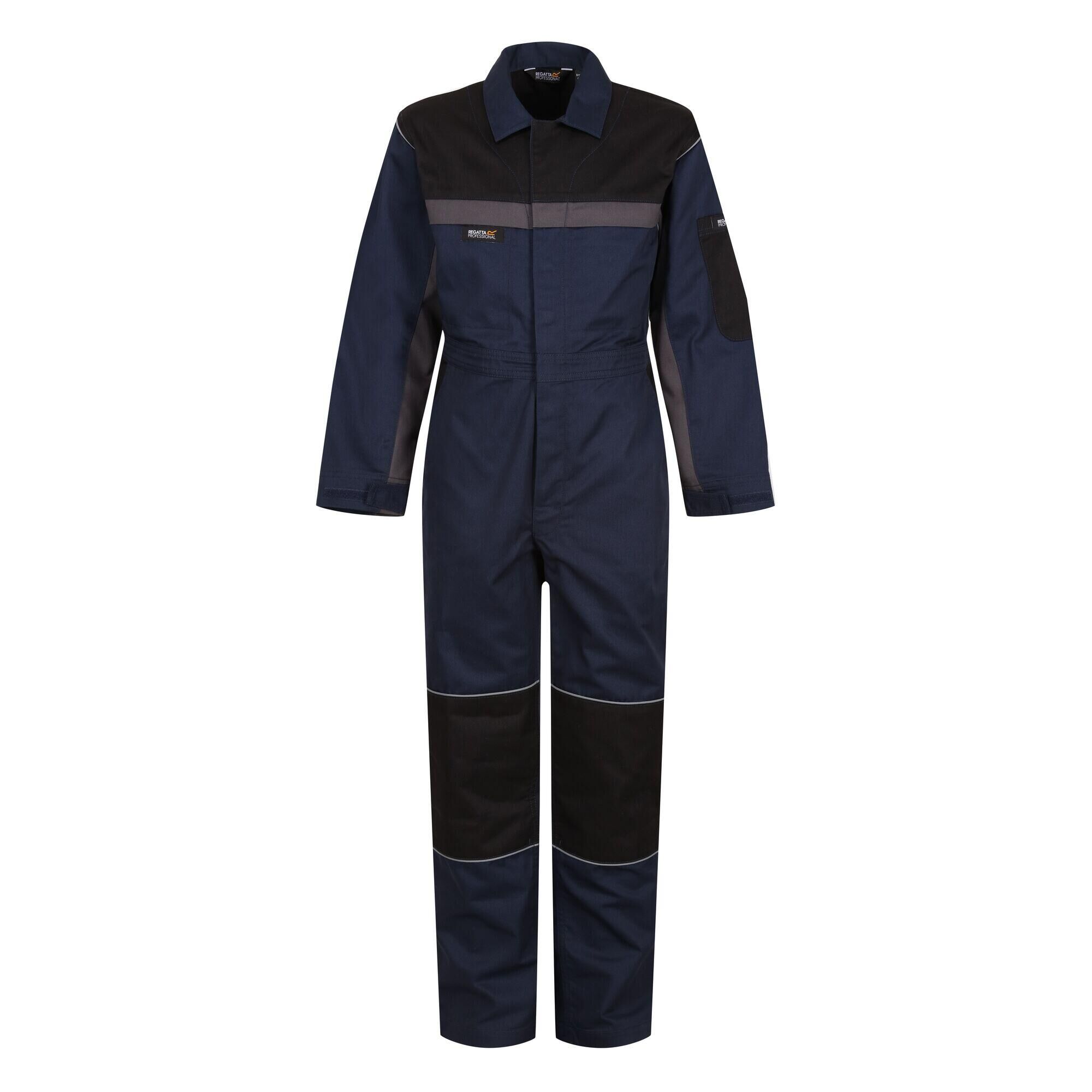 REGATTA Childrens/Kids Contrast Snap Fit Jumpsuit (Navy/Black)