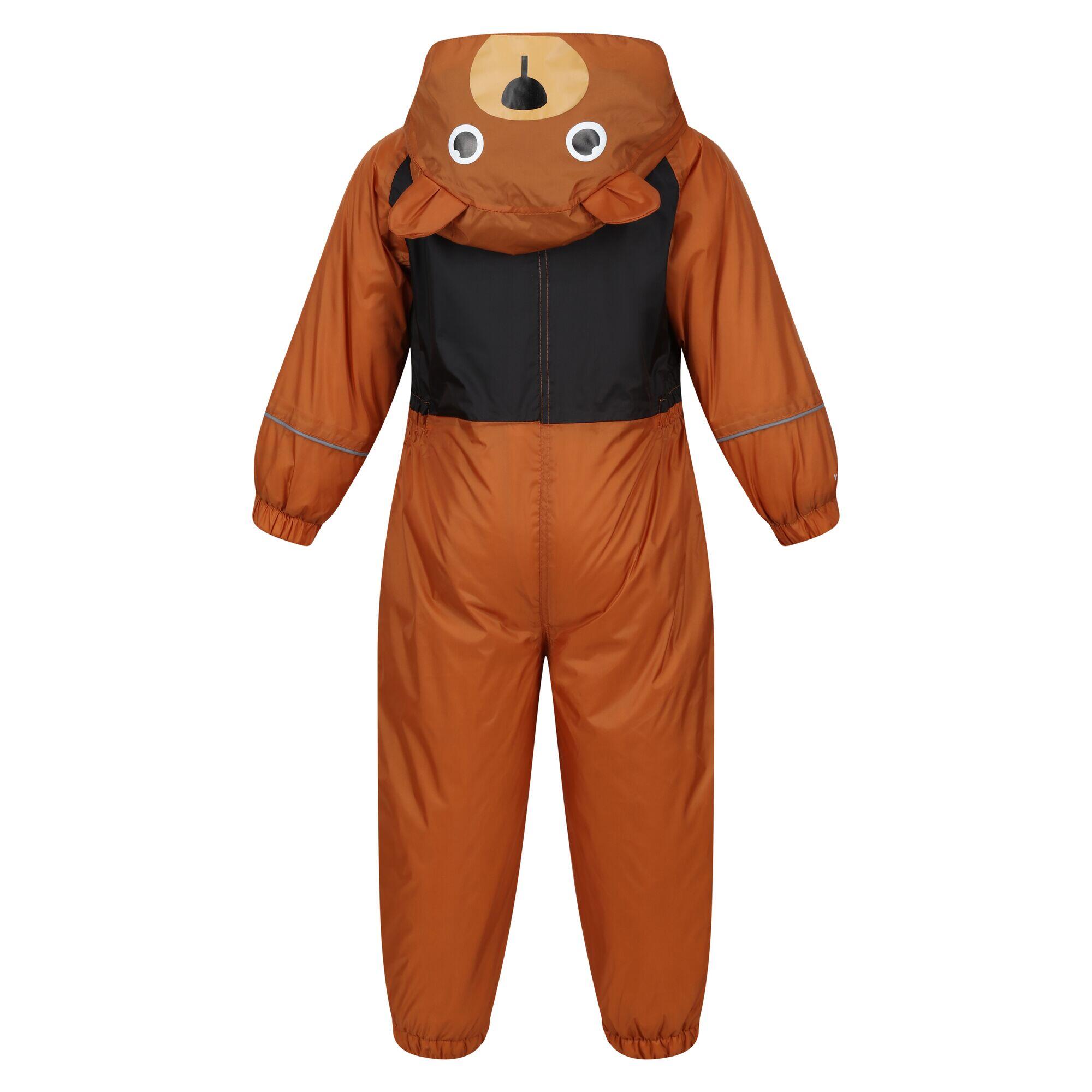 Childrens/Kids Mudplay III Bear Waterproof Puddle Suit (Copper Almond/Black) 2/4