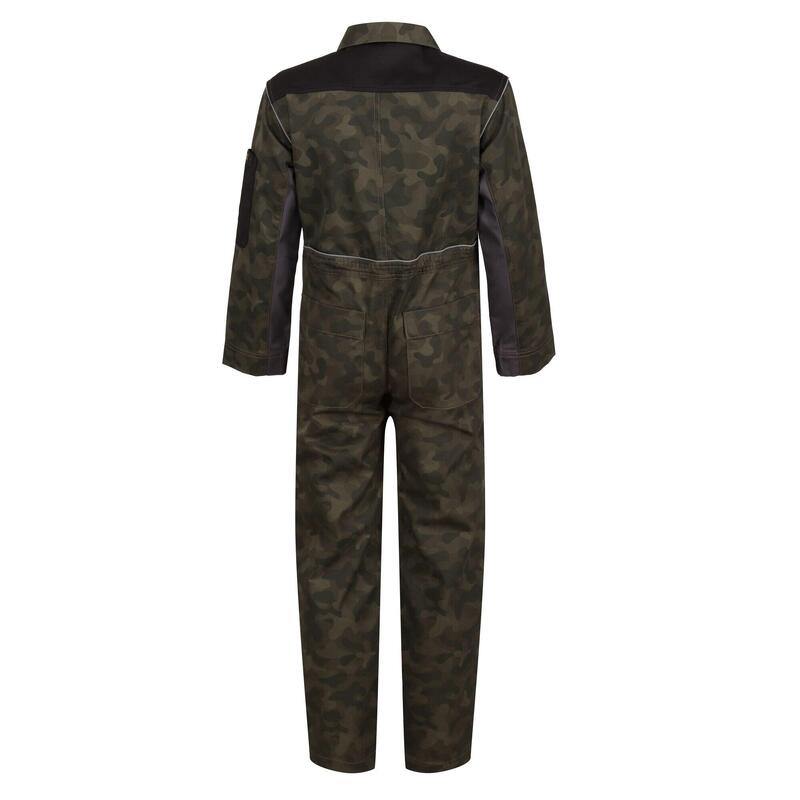 Kinder/Kinder Camouflage Jumpsuit (Groen/zwart)
