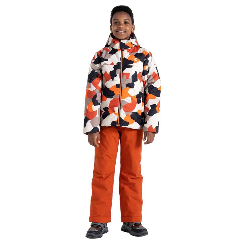 Kinder/kinders Liftie Geo Camo Ski jas (Papegaaiduikers Oranje)