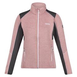 Forro Polar Lindalla V de Elasticidad Extol para Mujer Rosa Dusky, Gris Seal