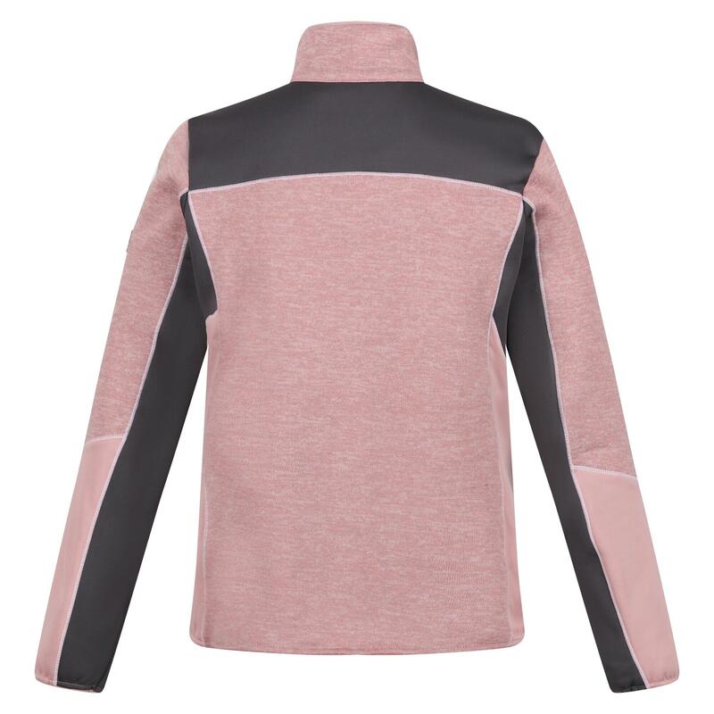 Dames Lindalla V Extol Stretch Full Zip Fleecejack (Dusky Rose/Seal Grey)