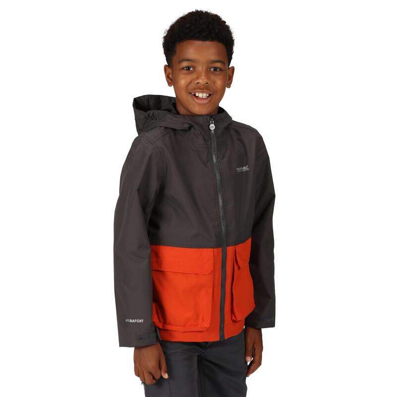 Jacheta Impermeabila Drumeții În Natură Regatta Hywell Colour Block Copii