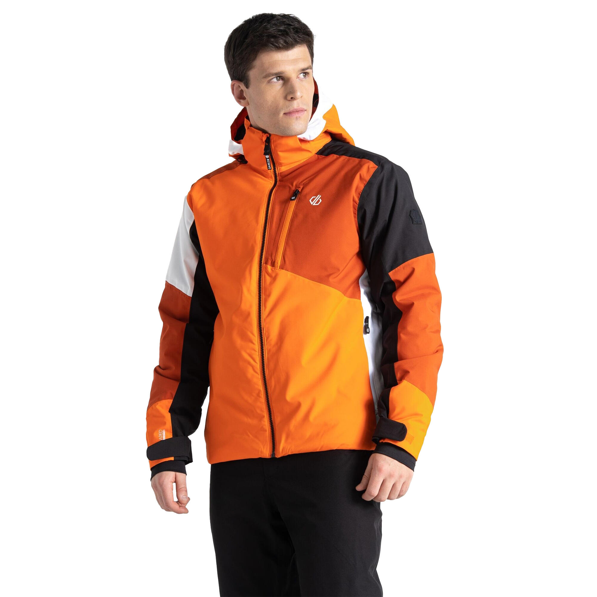 HALFPIPE Men's ski jacket (Bright orange / Black)