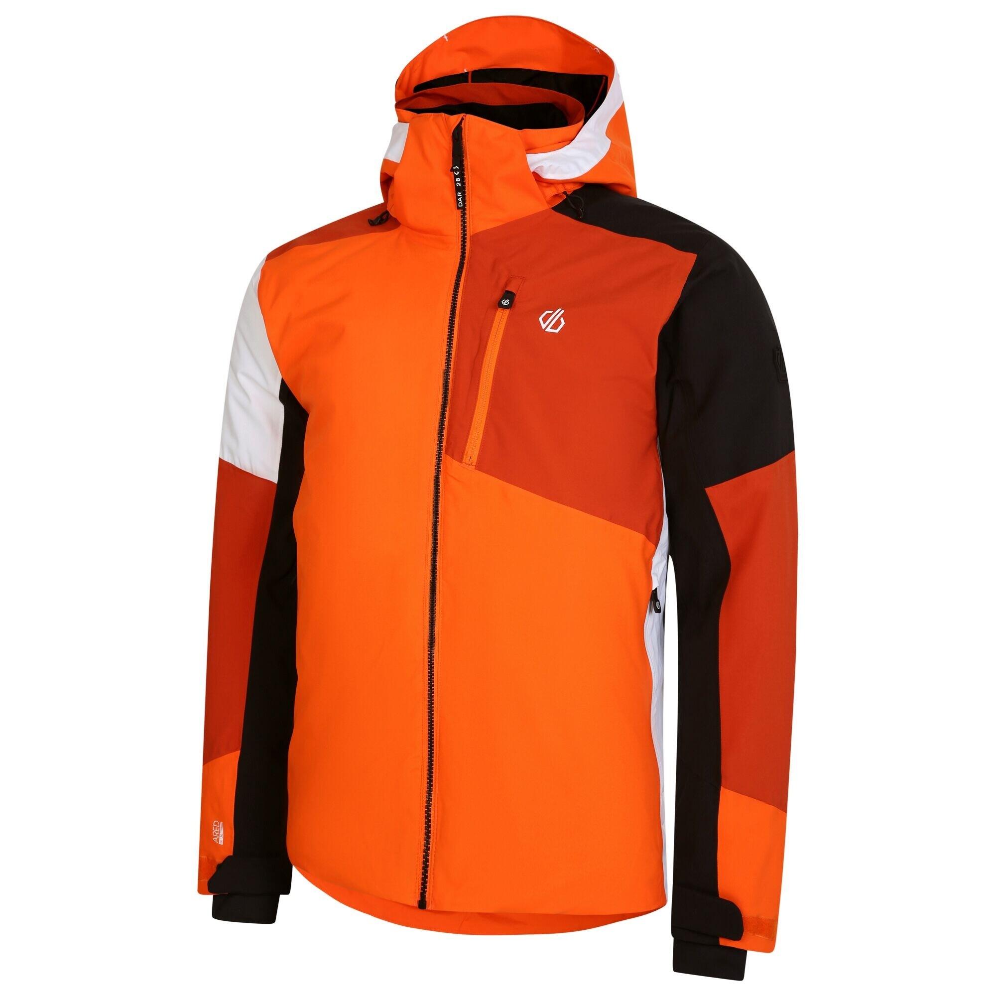 HALFPIPE Men's ski jacket (Bright orange / Black)