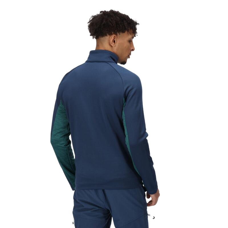 Giacca Soft Shell Uomo Regatta Farson II Blu Ammiraglio Verde Pacifico