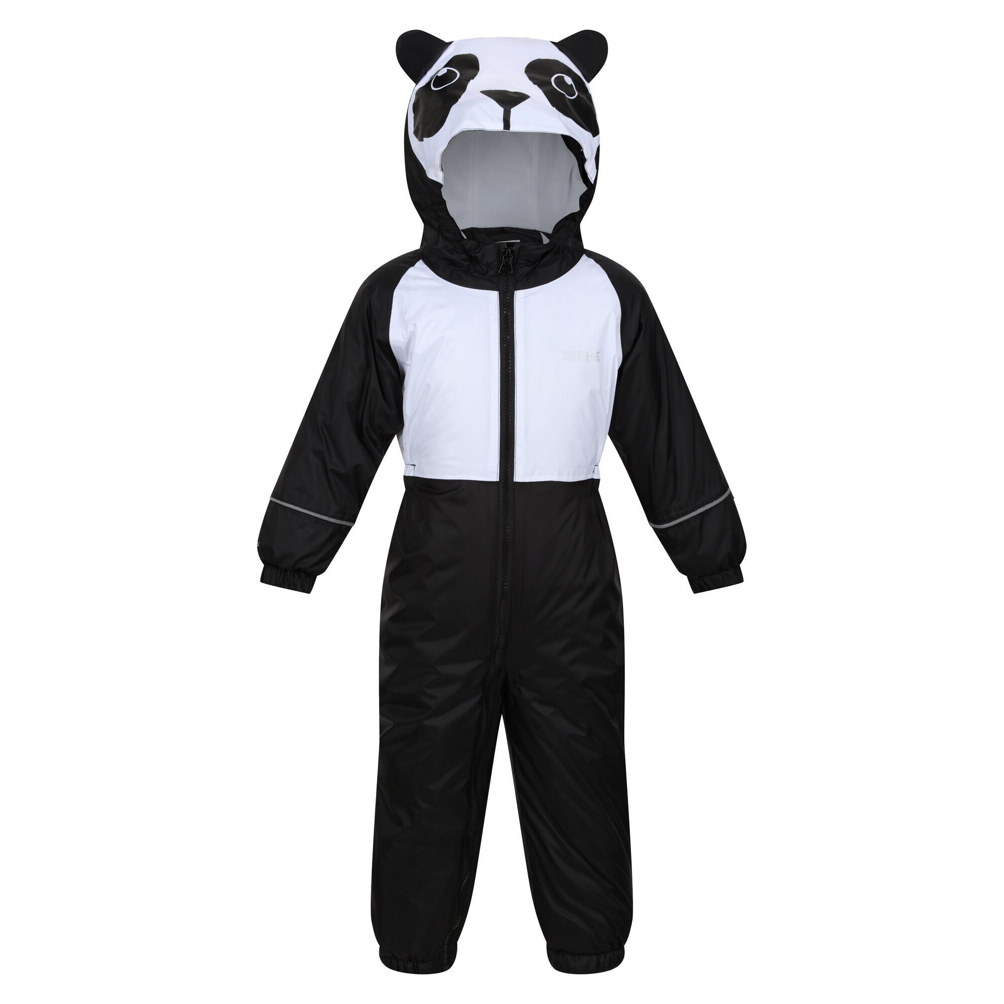 Children's MUDPLAY rain suit (Black / White)