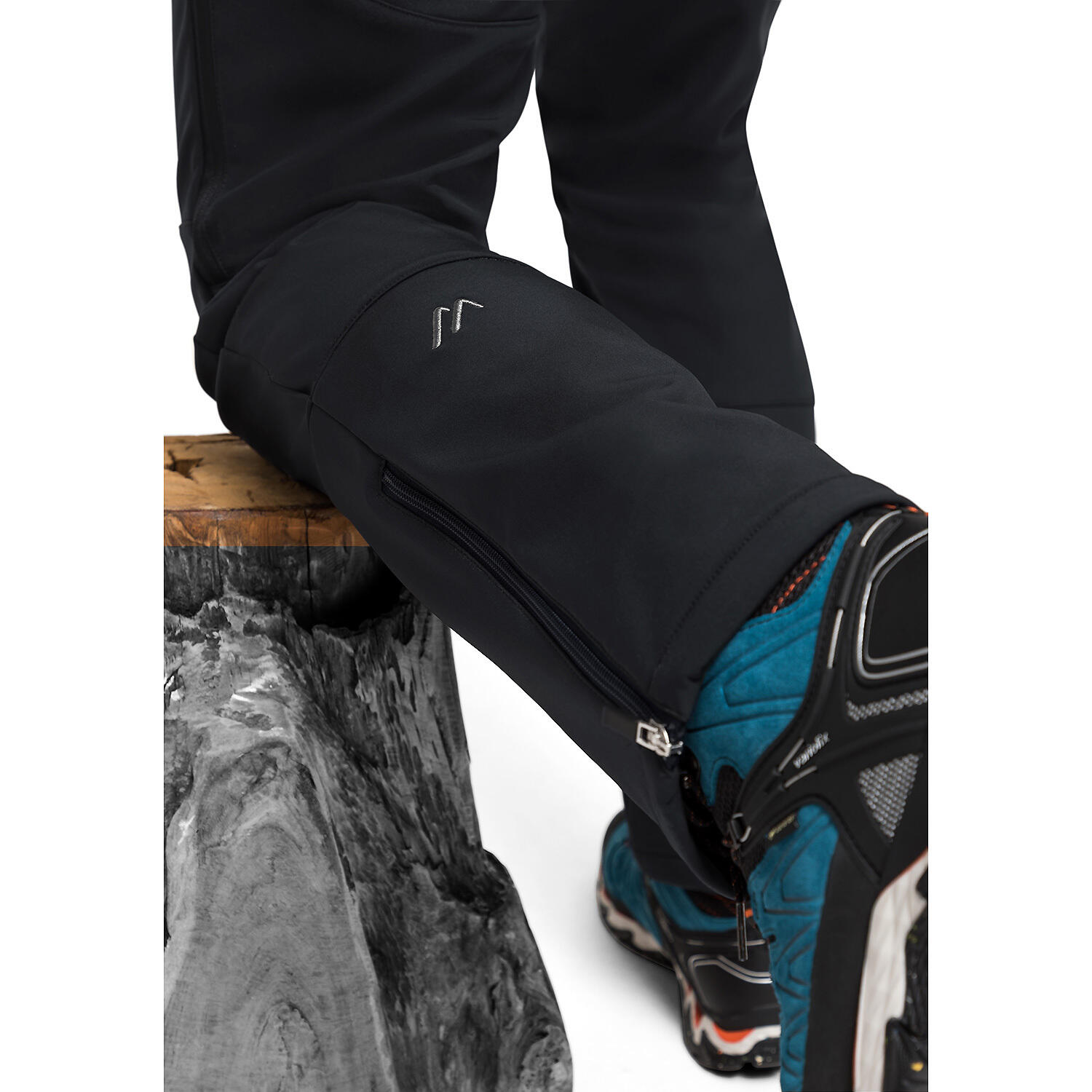 Pantaloni Maier Sports Adakit M Softshell Nero 3/3