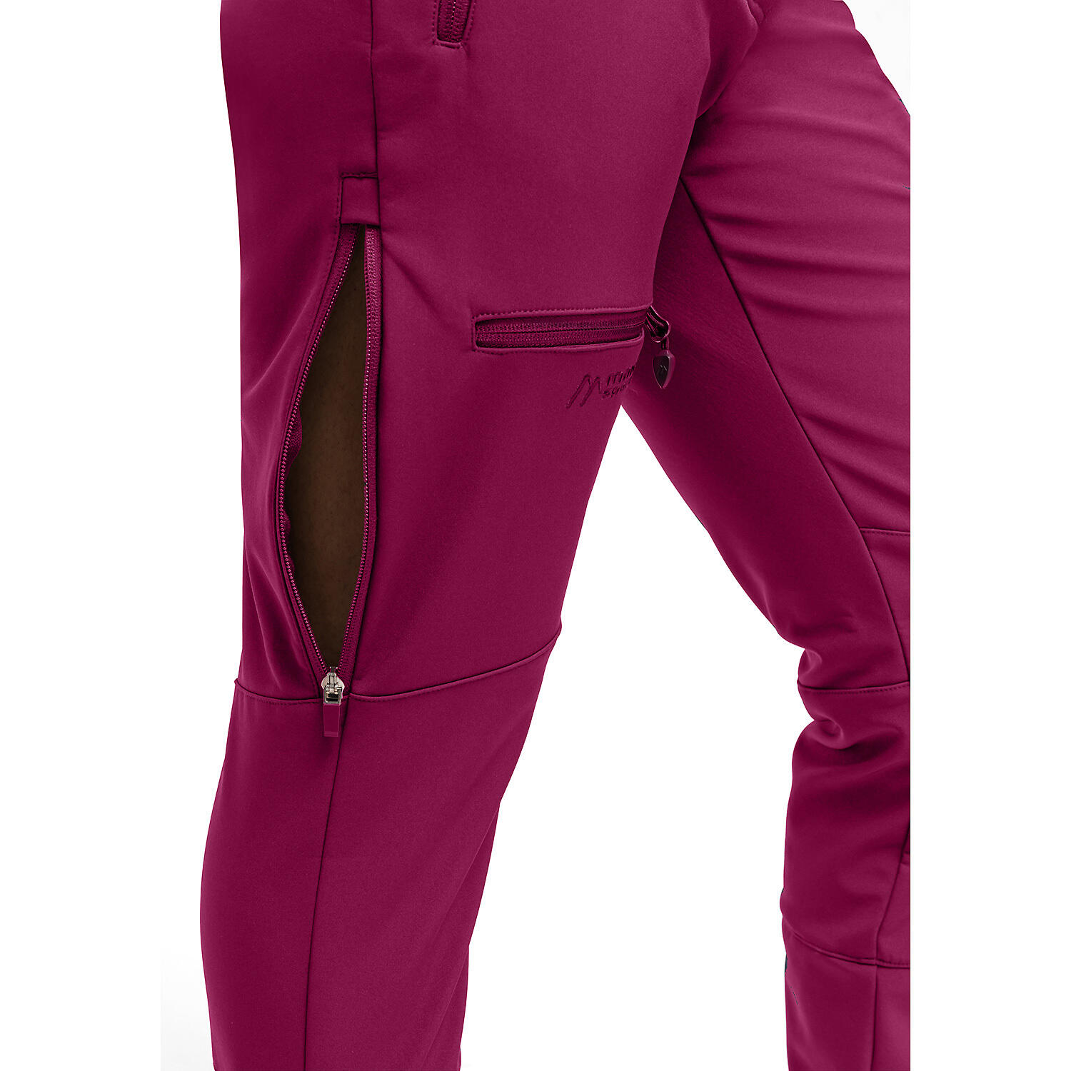 Pantaloni Maier Sports Adakit W Donna Rosso Regular 3/3
