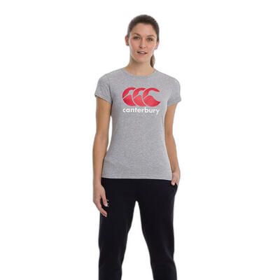 T-shirt con logo femminile Canterbury