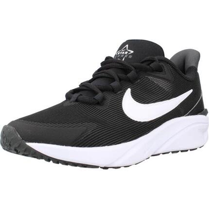 Zapatillas Running niño Nike Dx7616 Star Runner 4 Negro/Blanco/Rosa
