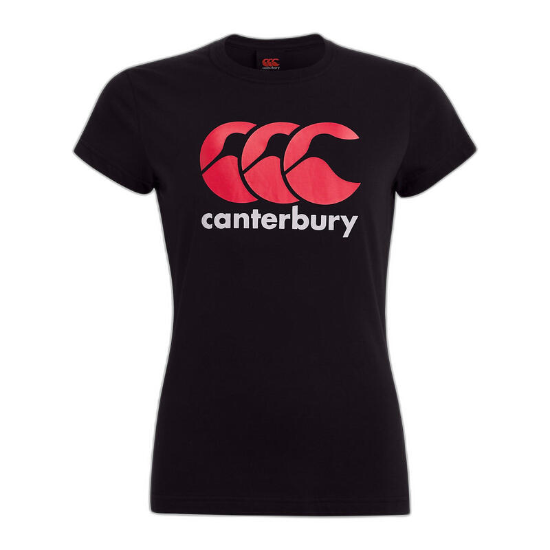 T-shirt con logo femminile Canterbury