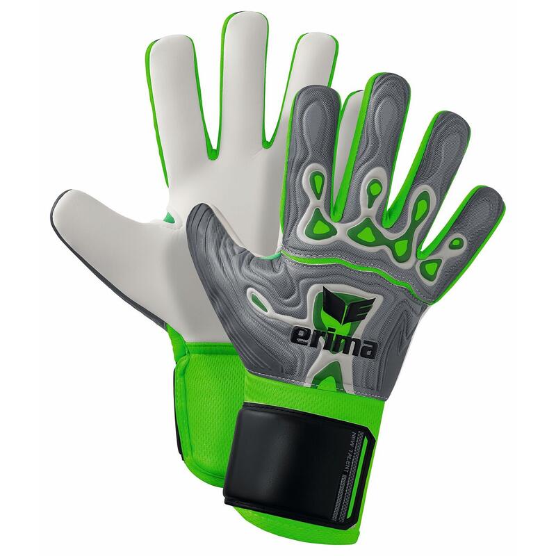 Guanto Portiere Bambino Erima Flex-Ray New Talent FS: Taglio Negativo, Protezione 4 Dita