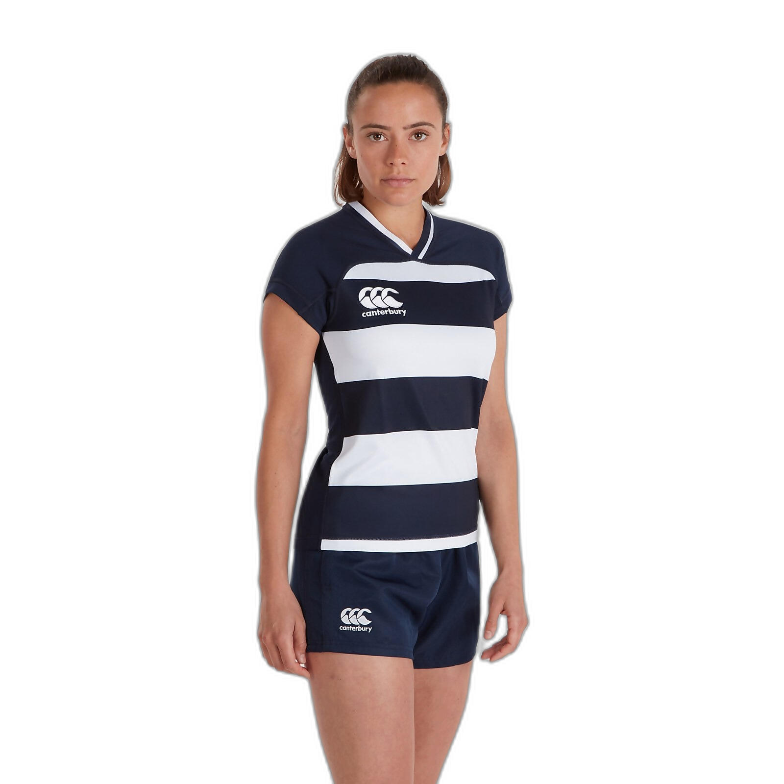 Maglia a righe da donna Canterbury Vapodri Evader 3/5