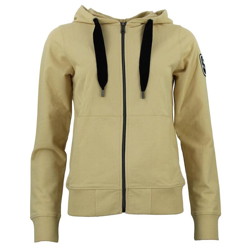 Katoenen sweater met rits voor dames Peak Mountain French Terry