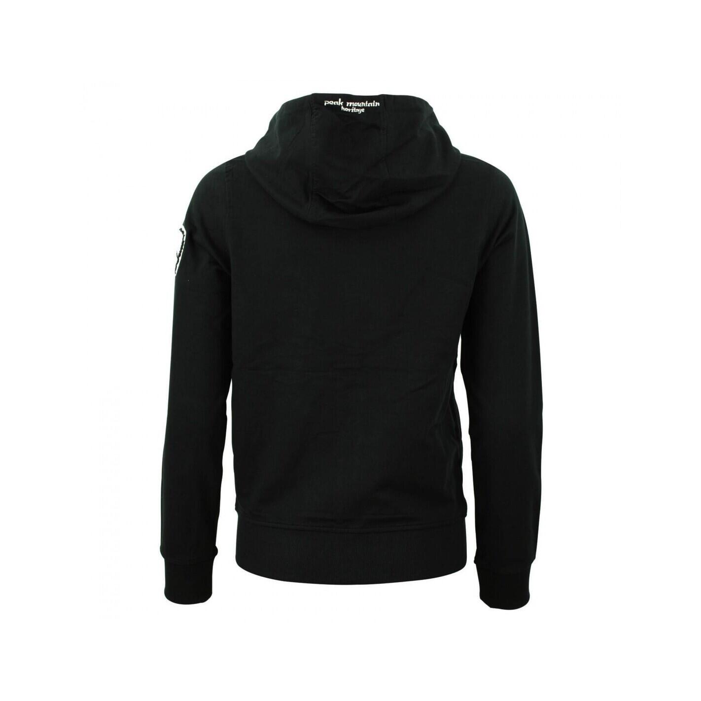 Sweatshirt Baumwolle Full Zip Damen Peak Mountain French Terry 3/4