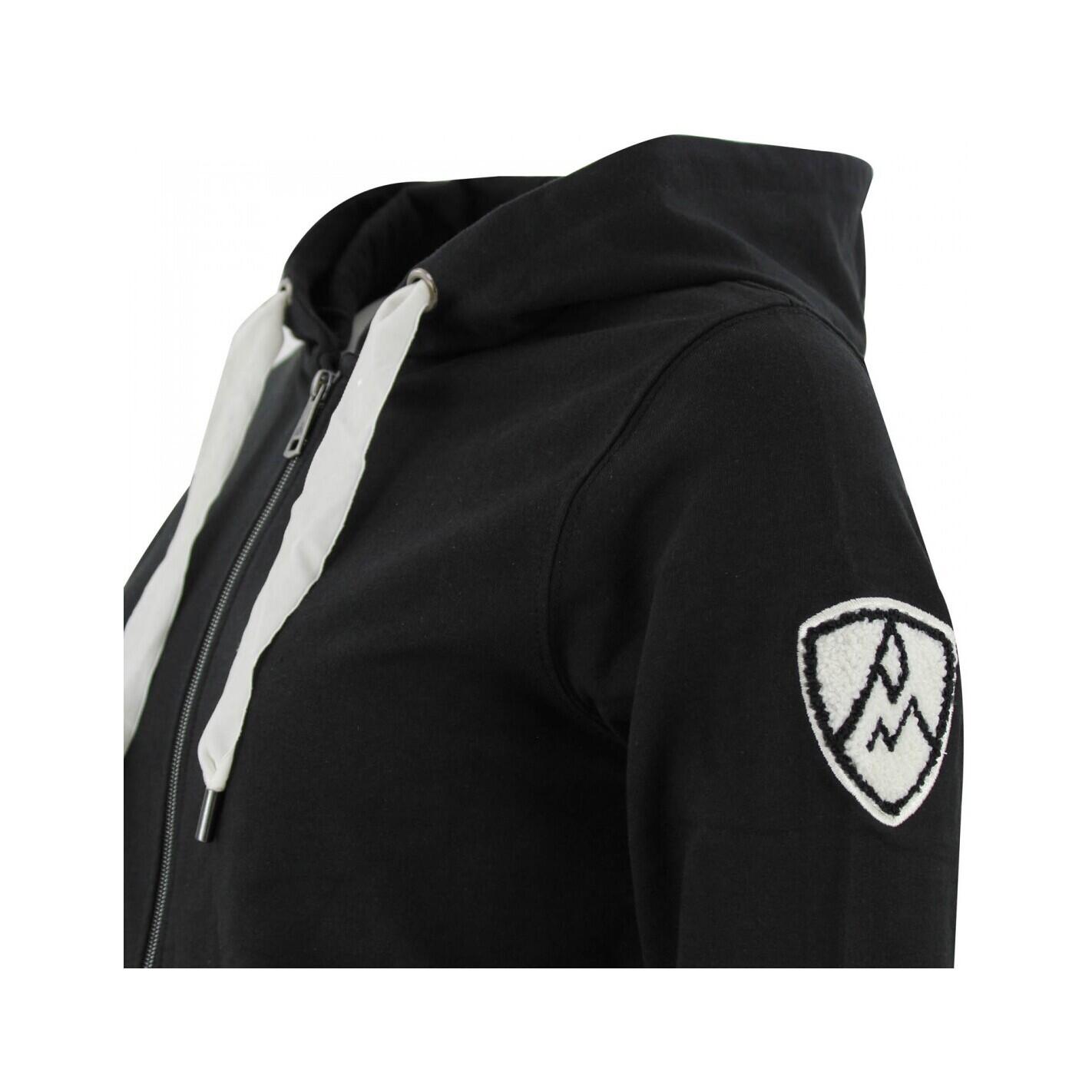 Sweatshirt Baumwolle Full Zip Damen Peak Mountain French Terry 4/4