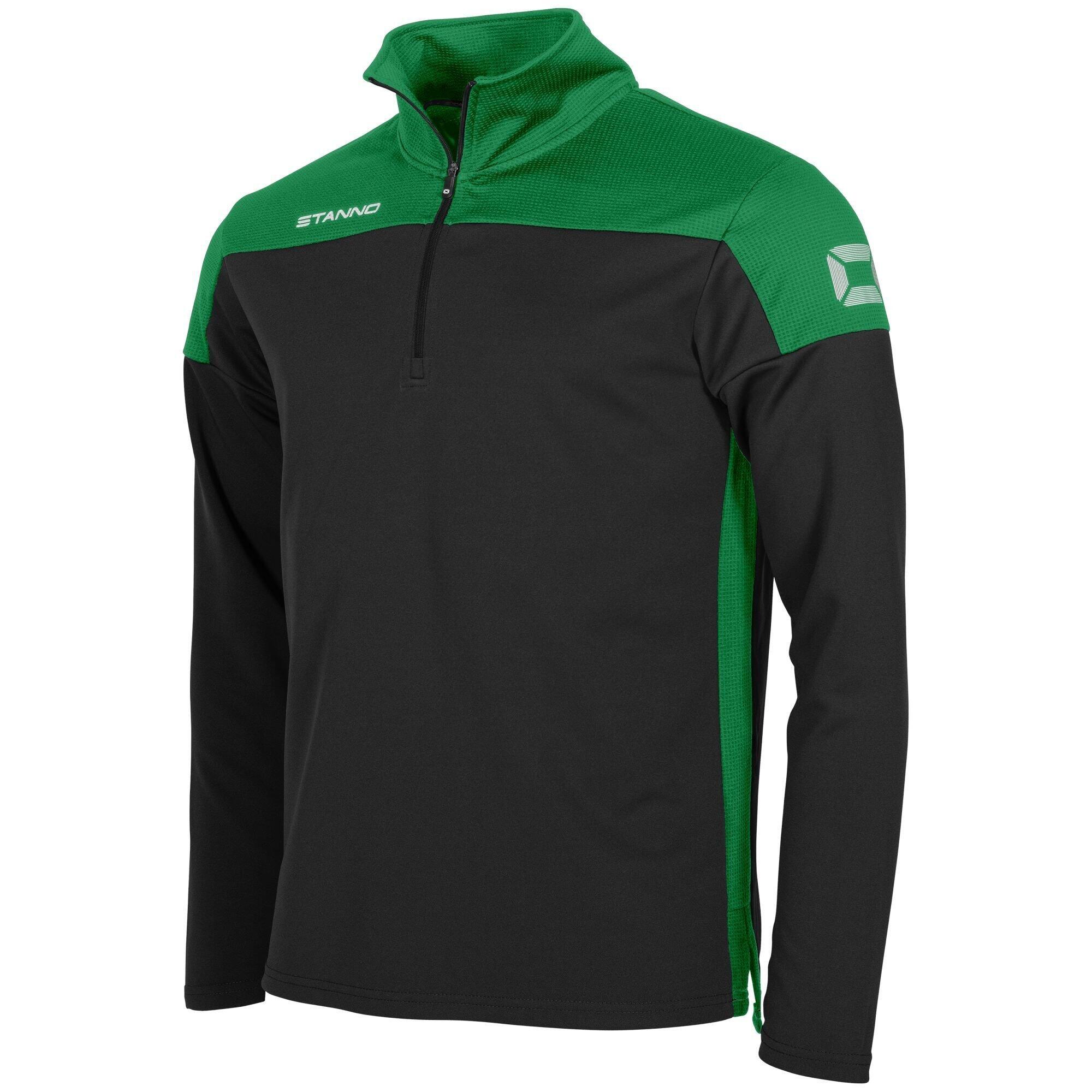 Stanno - Veste De Survêtement 1/4 Haut Zippé Enfant Stanno Pride - Veste - Noir|vert -  4 À 6 Ans - Decathlon