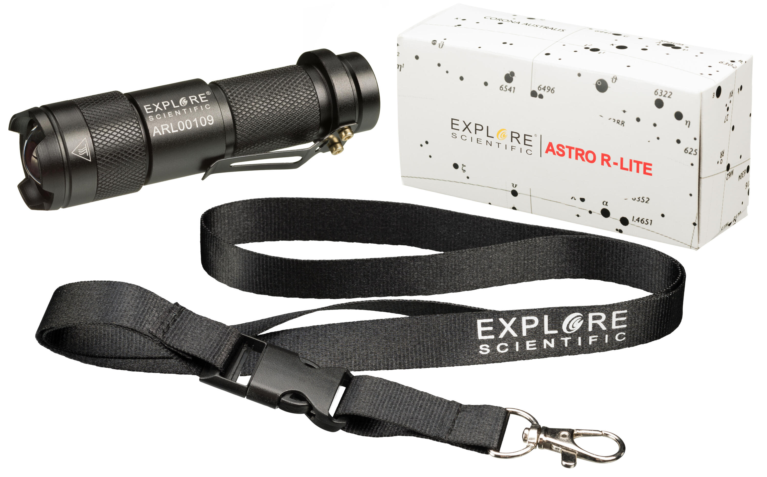 Linterna de luz roja ASTRO R-LITE para leer planisferios celestes en la noche 3/5