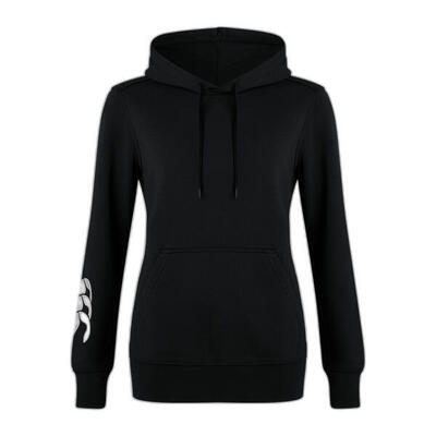 Rugby hoodie - vrouwen volwassenen zwart