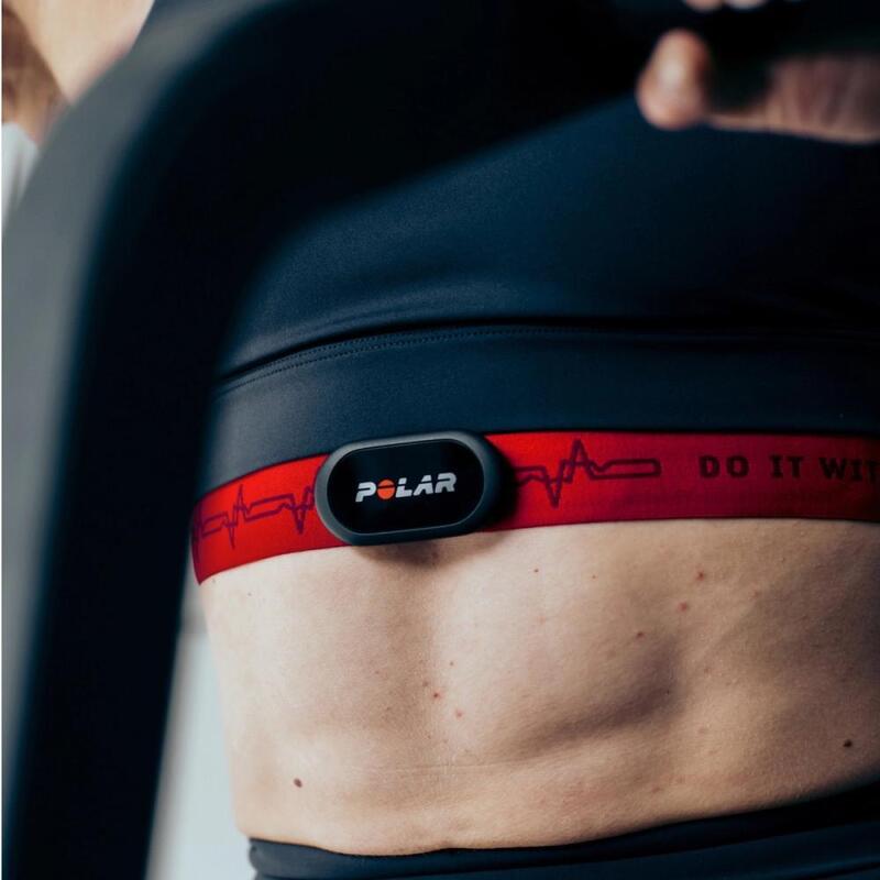 ÉLASTIQUE CEINTURE CARDIO POLAR PRO STRAP M-XXL ROUGE