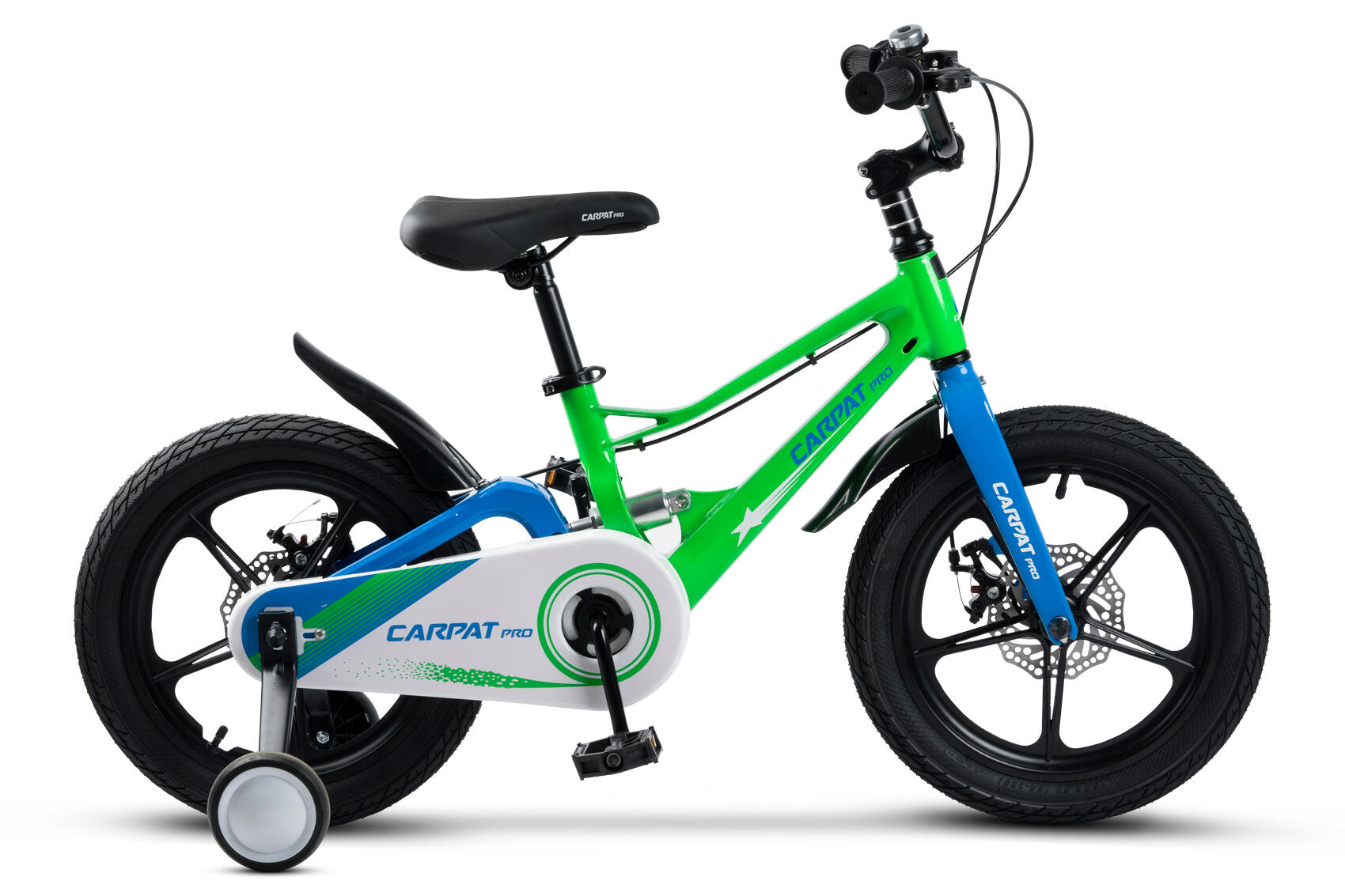 Bicicleta Copii 5-7 ani Carpat PRO C18144B 18 Verde/Albastru