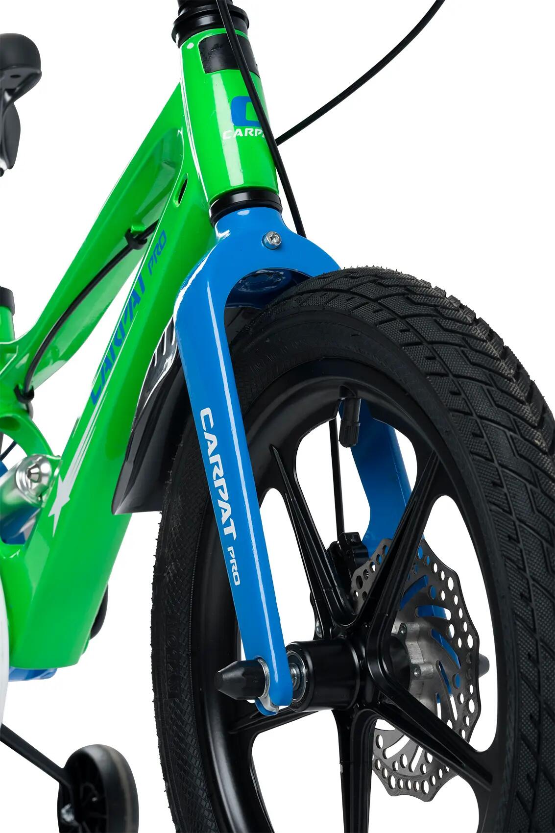 Bicicleta Copii 5-7 ani Carpat PRO C18144B 18" Verde/Albastru 6/7