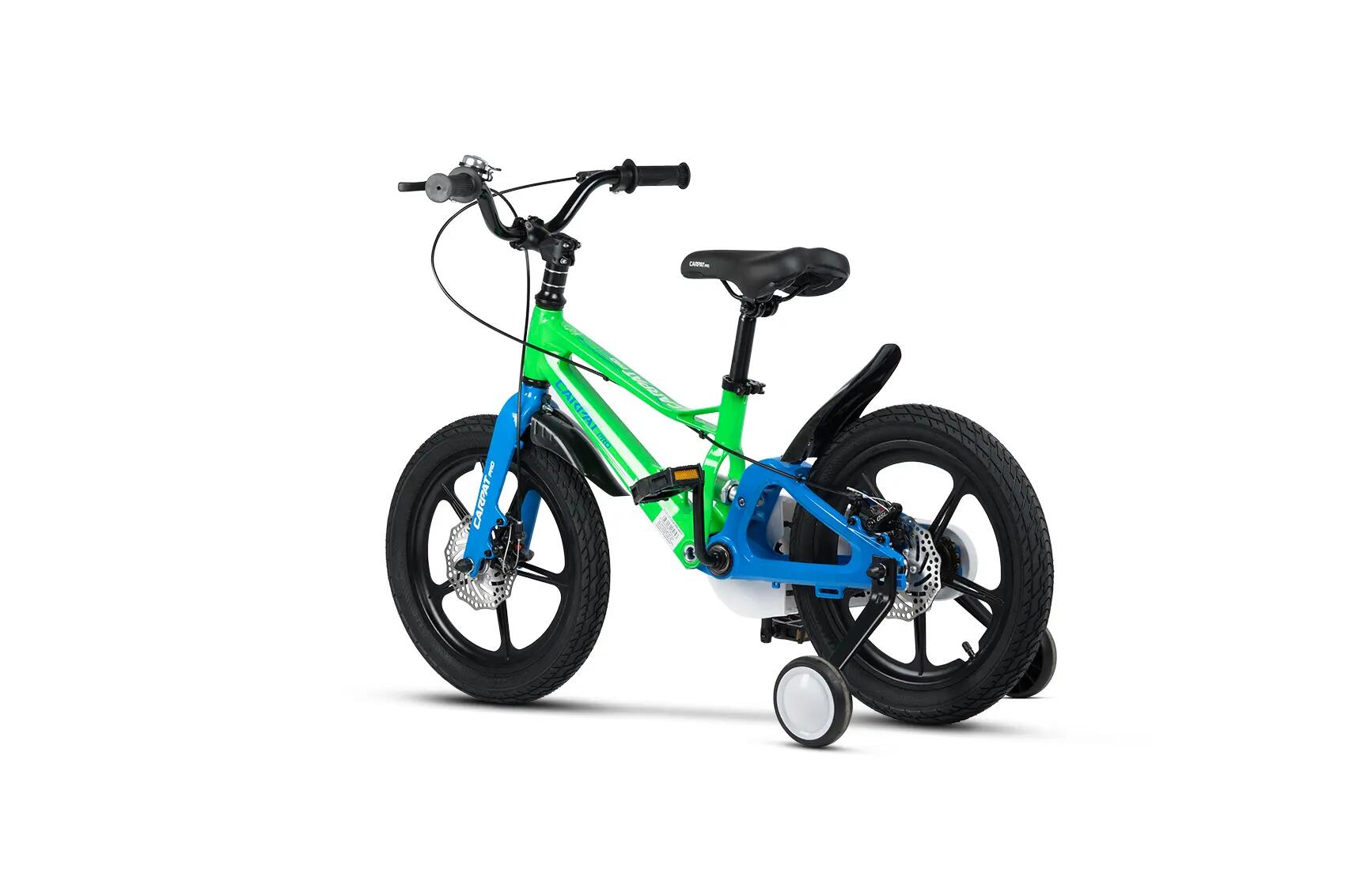 Bicicleta Copii 5-7 ani Carpat PRO C18144B 18" Verde/Albastru 3/7