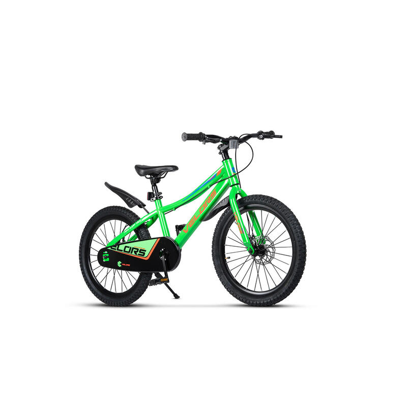 Bicicleta Copii 7-10 ani Velors V20345A 20&quot;, Verde/Portocaliu