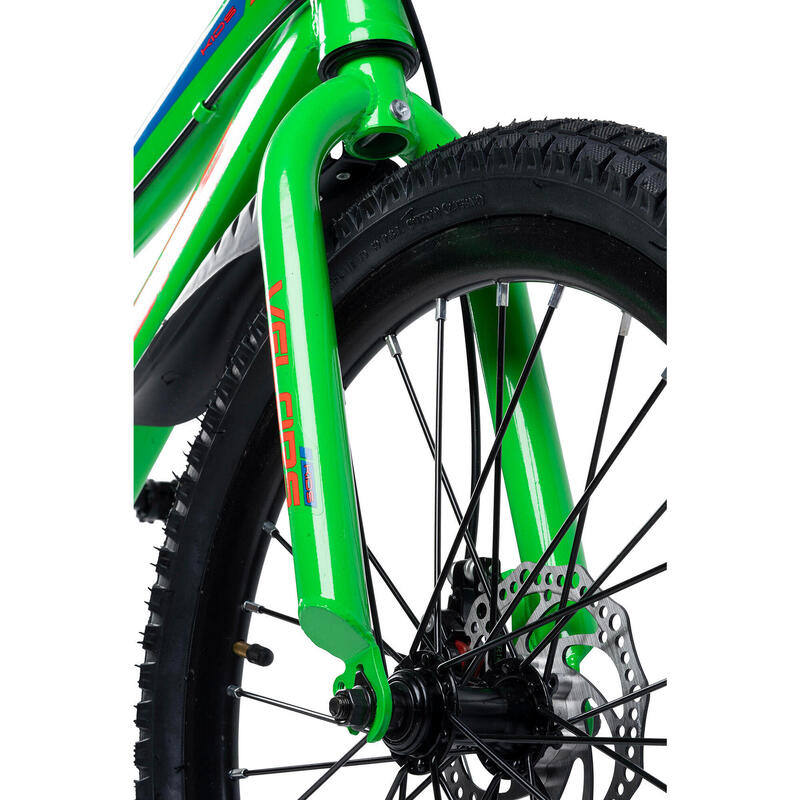 Bicicleta Copii 7-10 ani Velors V20345A 20&quot;, Verde/Portocaliu