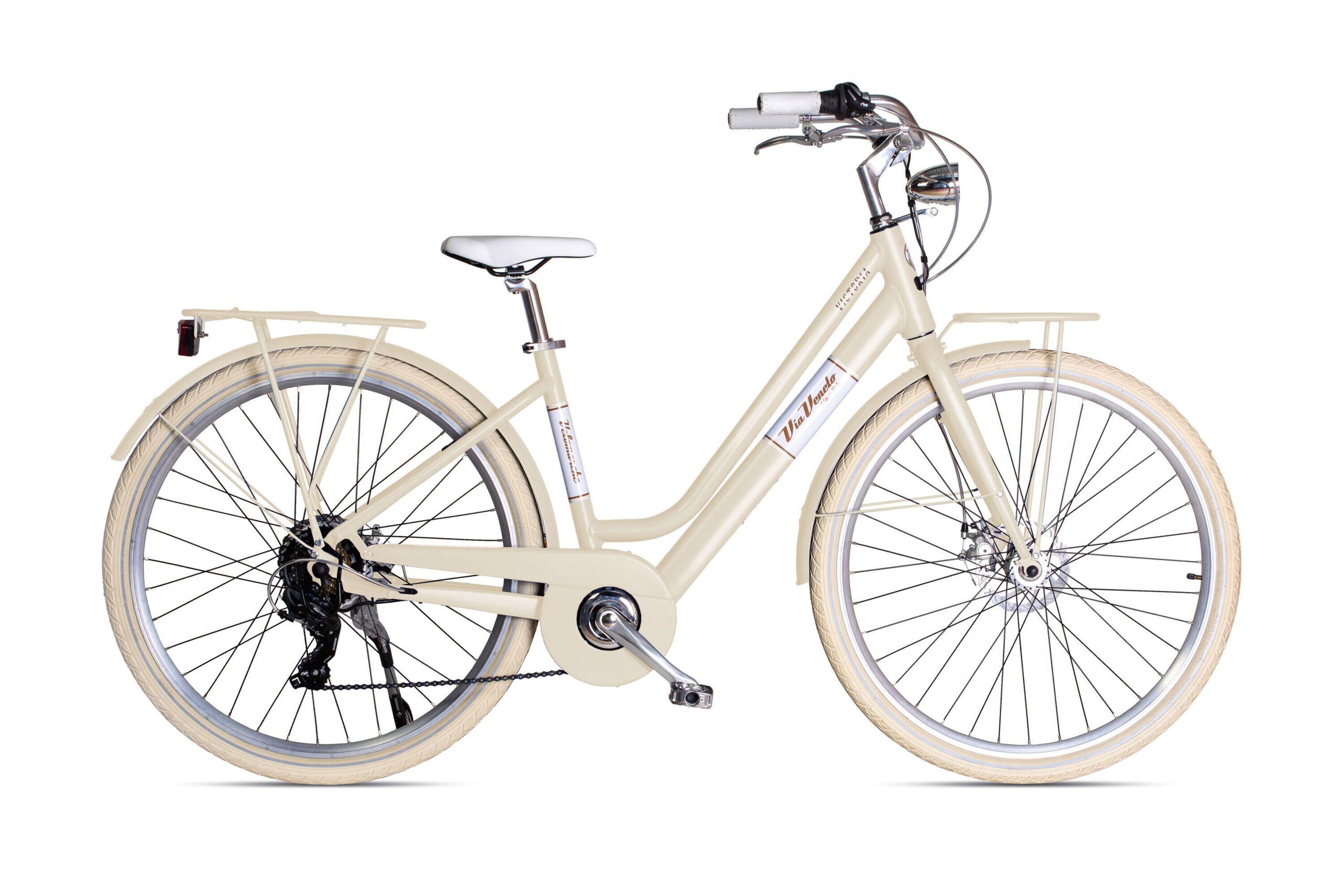 VELOMARCHE Elektro-Citybike VICTORIA LADY 28 Zoll – BEIGE SAHARA