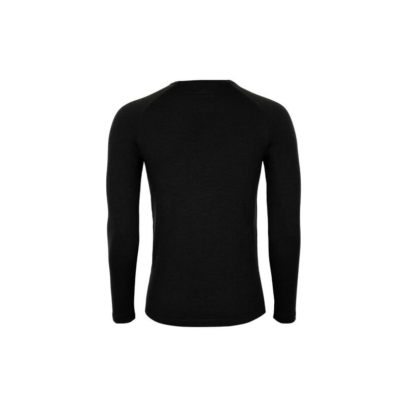 Funktionsshirt Herren Merino Funktionsshirt schwarz