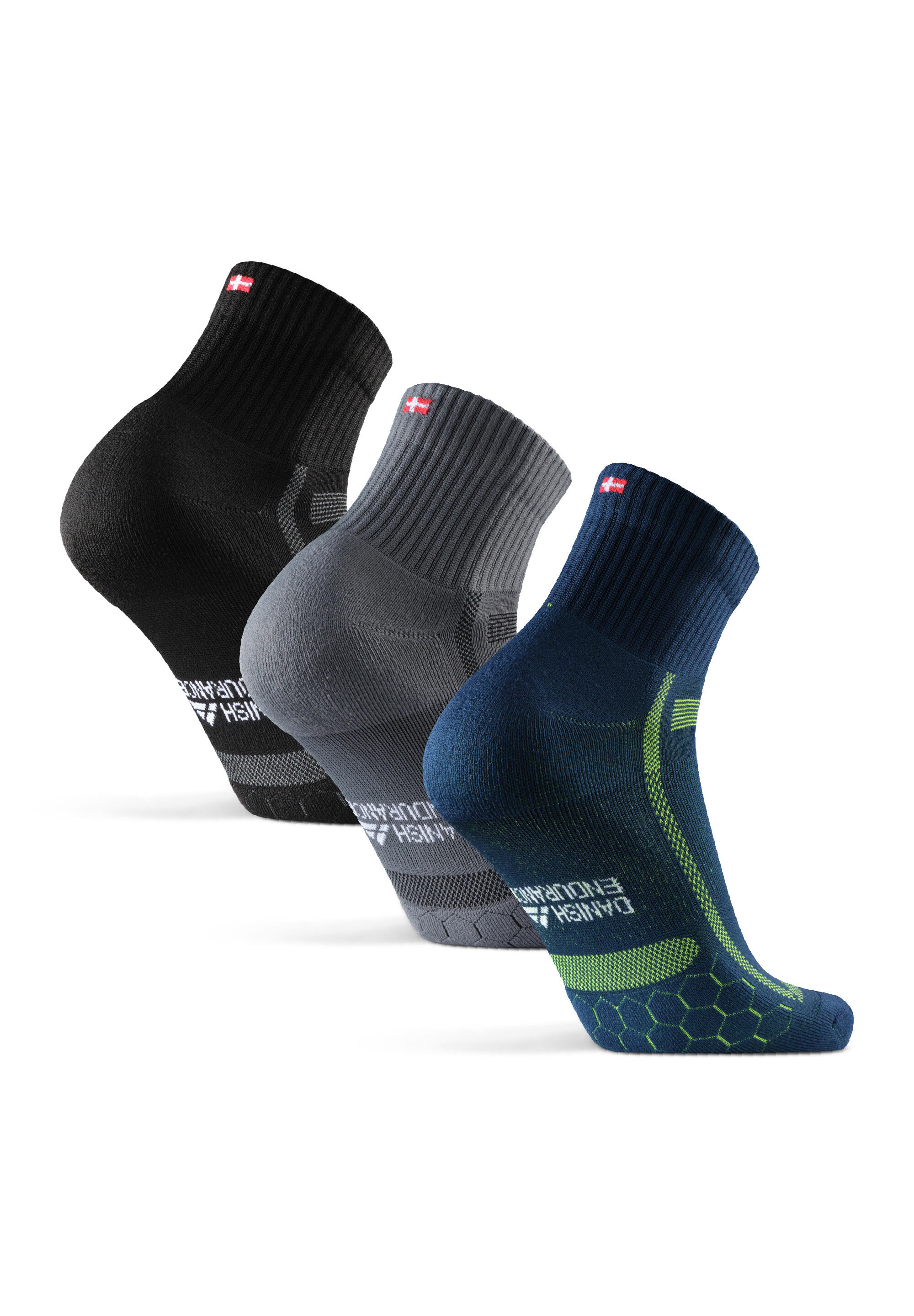 Chaussettes de course longue distance 3 paires Respirantes et Rembourrées 2/5