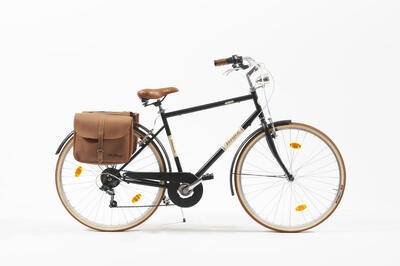 Cityfahrrad malagueta 28 inch man. zwart