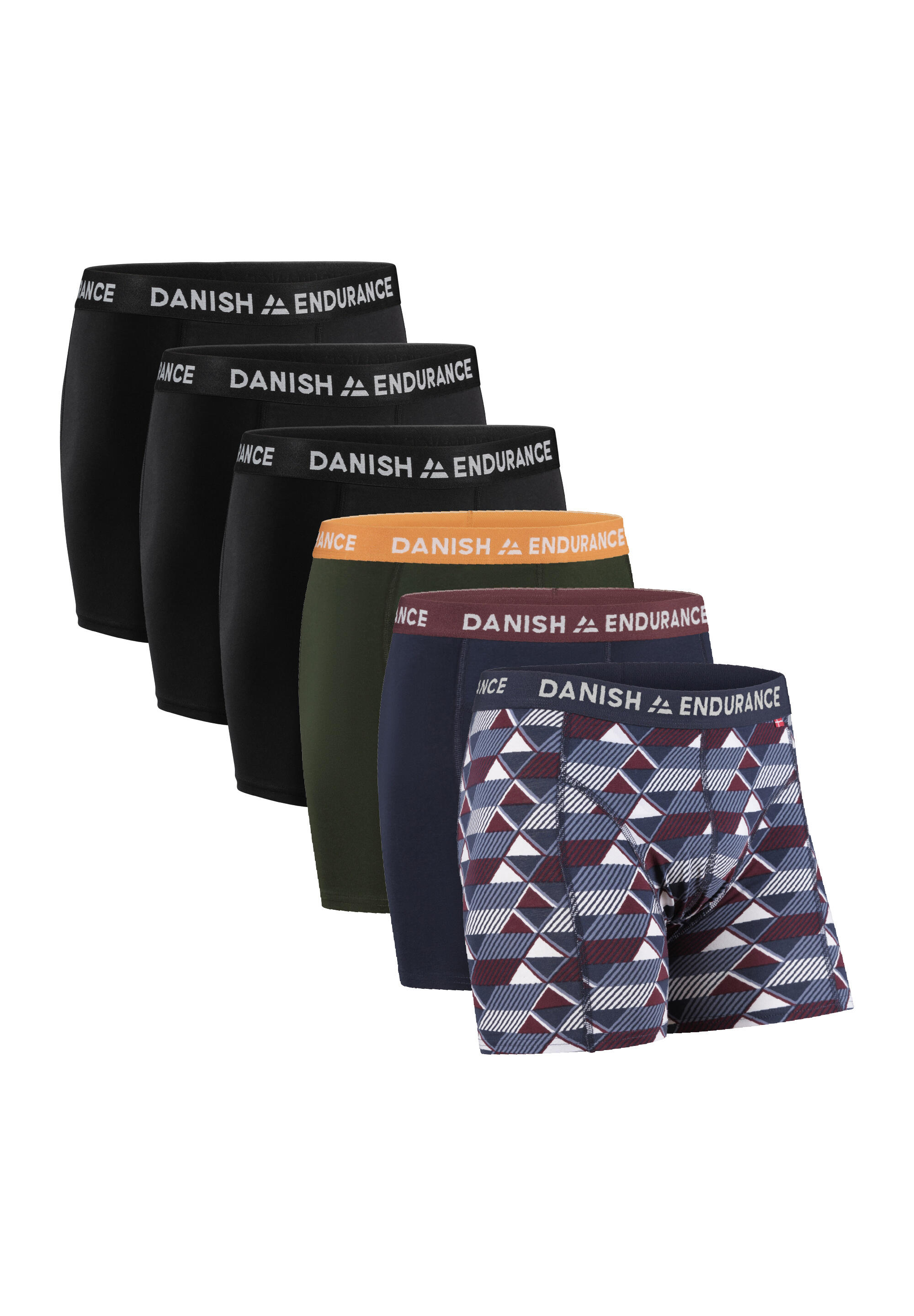 DANISH ENDURANCE Boxershorts Classic Trunks mehrfarbig atmungsaktiv hygienisch multifunktional
