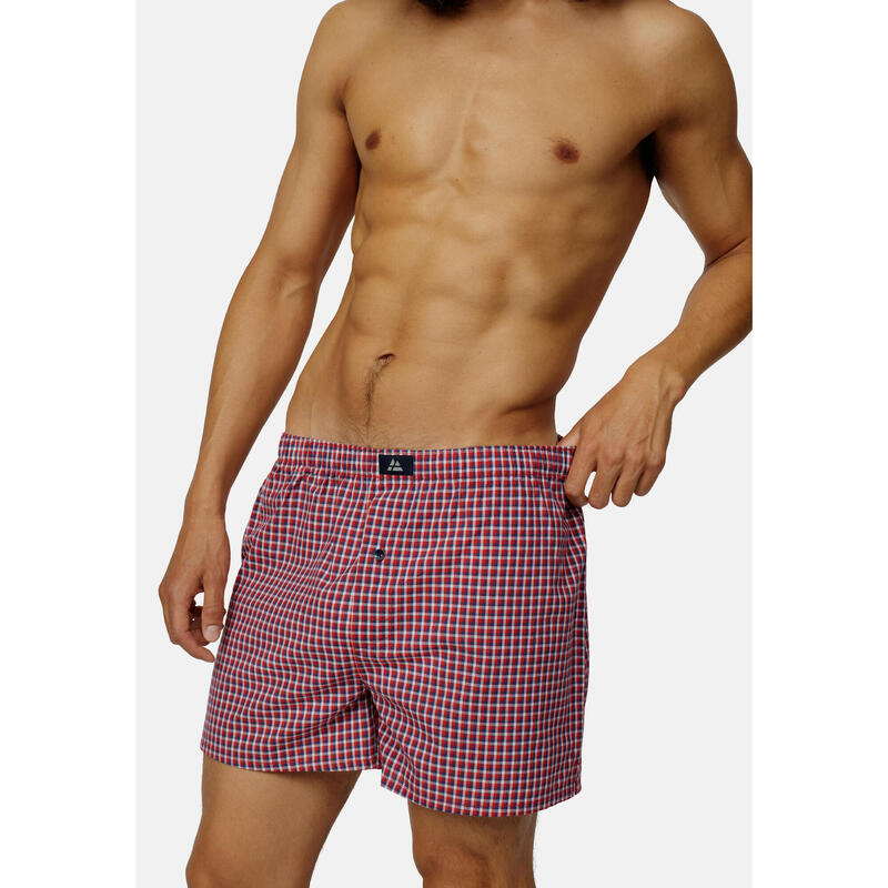 Boxershorts Organic Woven Boxers rot atmungsaktiv hygienisch multifunktional