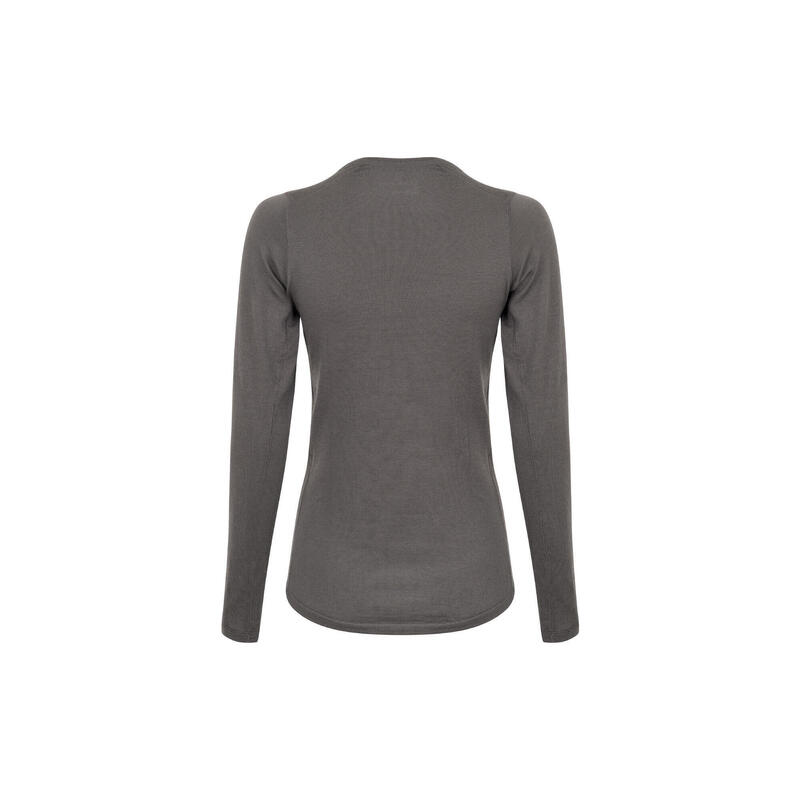 Funktionsshirt Damen Merino Funktionsshirt grau