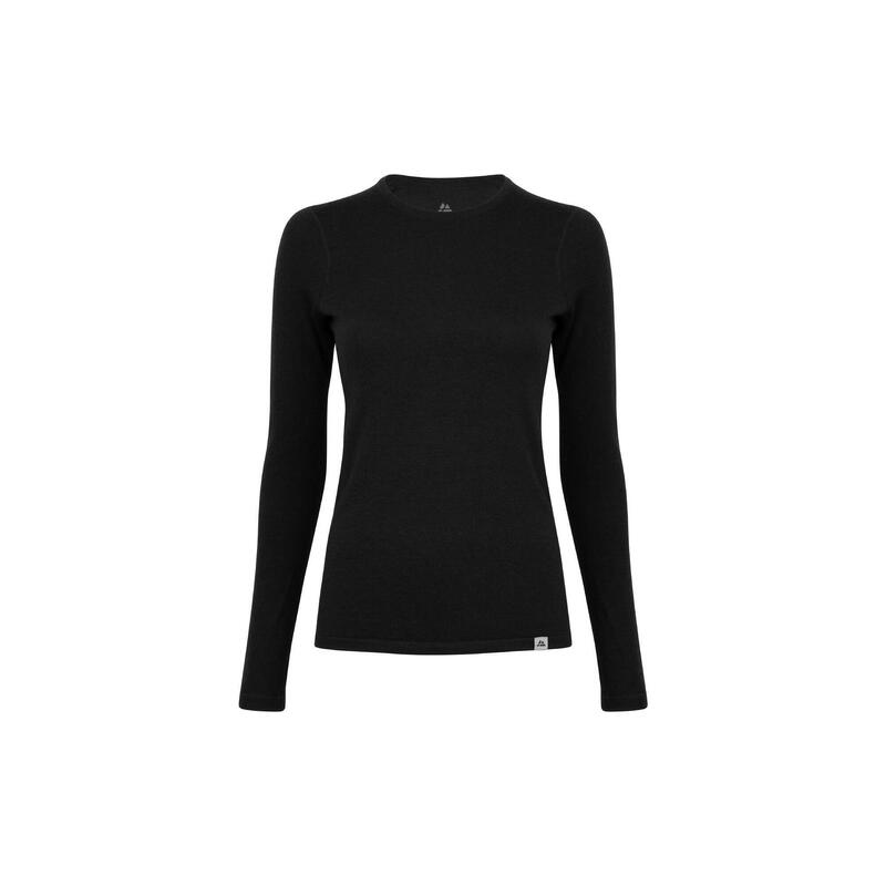 Funktionsshirt Damen Merino Funktionsshirt schwarz