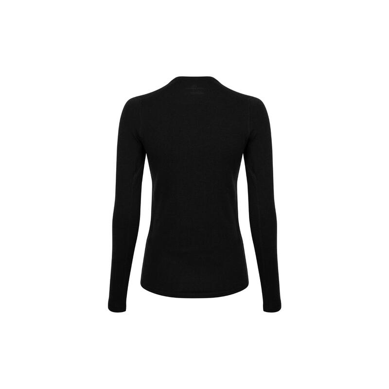 Funktionsshirt Damen Merino Funktionsshirt schwarz