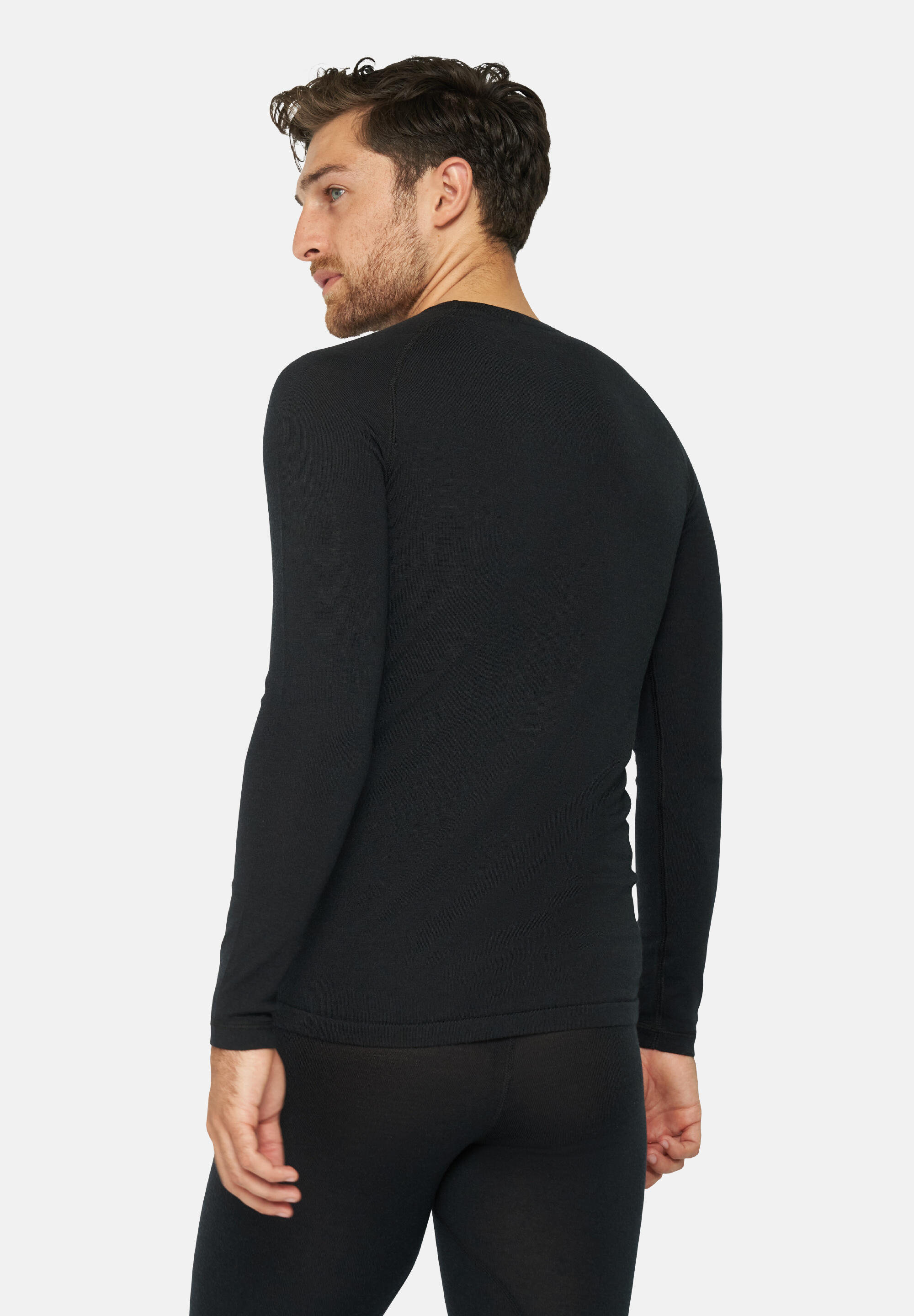 Baselayer Merino schwarz 4/5