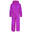 Fato de Chuva para Crianças/Kids Button Rain Suit Orquídea Púrpura