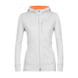 Sweat-shirt de randonnée icebreaker Quantum III LS Zip Hood pour femme